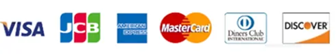 VISA JCB AMERICANEXPRESS MasterCard DinersClub DISCOVER